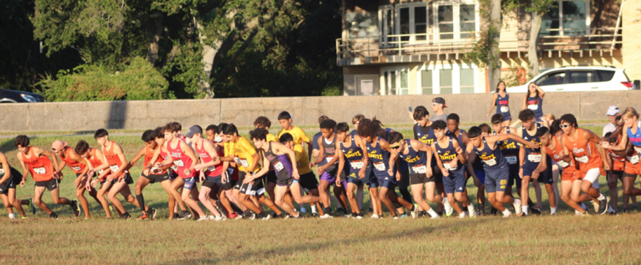 Ball High boys compete in the October Classic at Rainbow Park in Texas City.