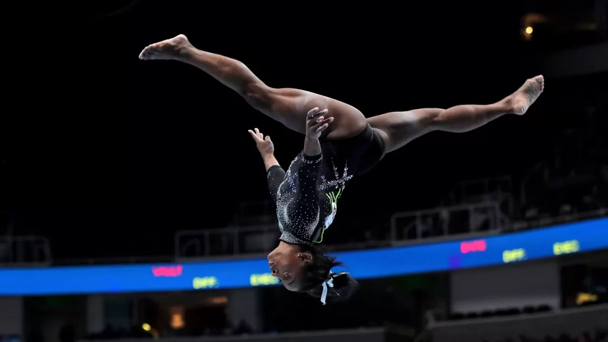 Simone Biles, U.S. Gymnast, Returns to Win Record Eighth Title