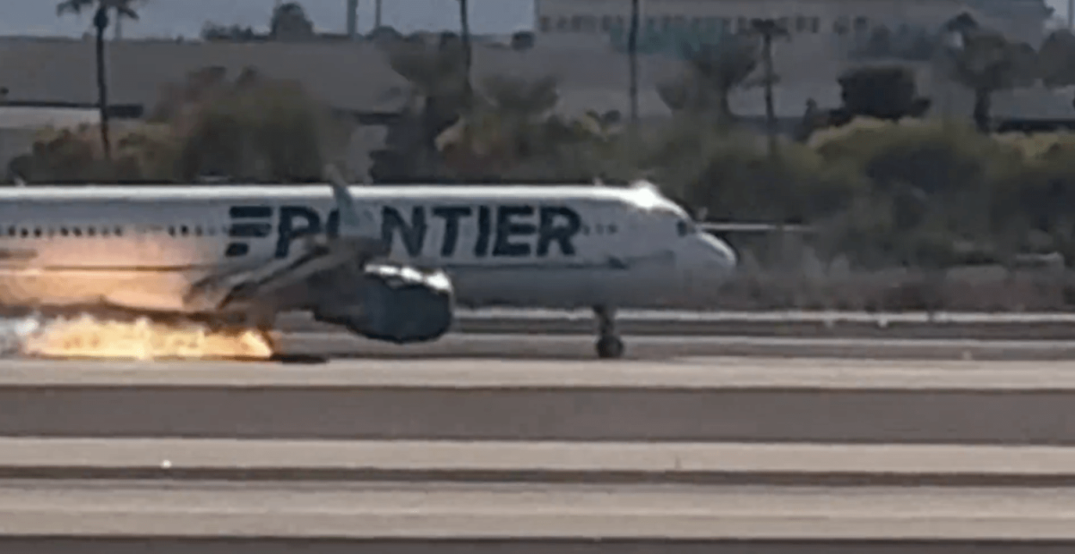 California Airline Bursts into Flames During Emergency Landing