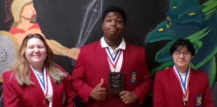 SkillsUSA Medalists
Left to Right: Angelina Martinez, Tarris Woods III, Rowan Catarino